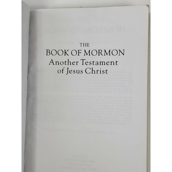 The Book of Mormon Another Testament of Jesus Christ - Picture 3 of 11